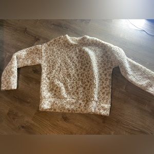 Cheetah Sherpa Crewneck